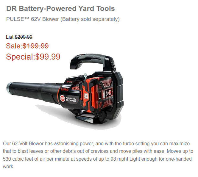 DR Battery-Powered Yard Tools